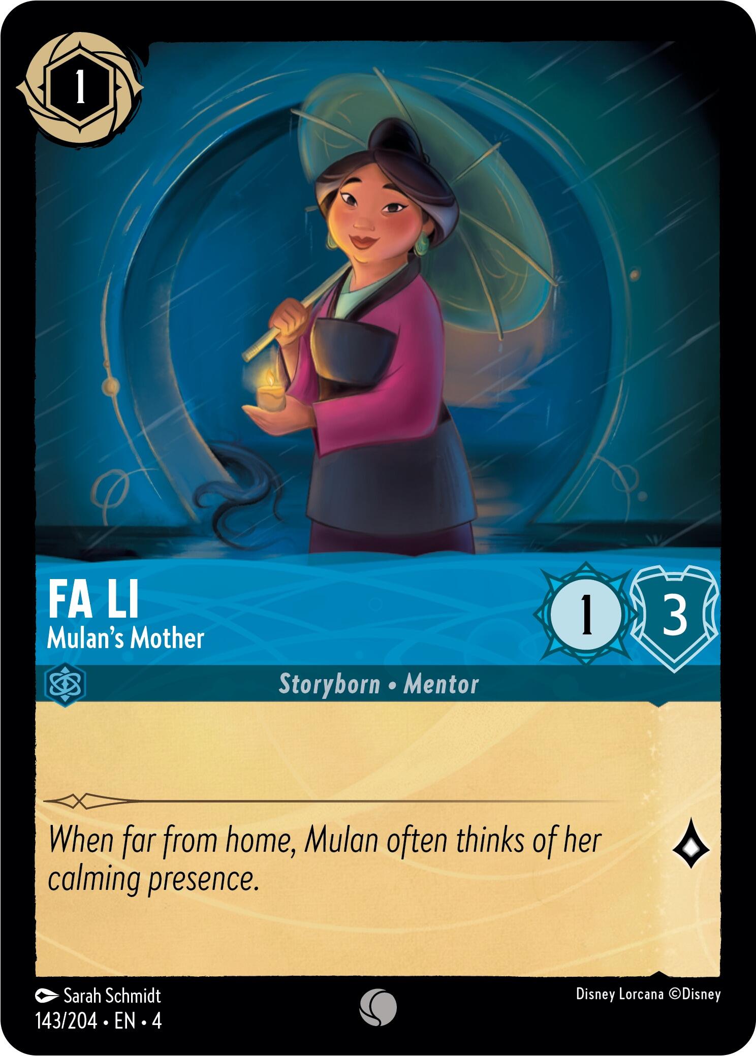 Fa Li - Mulan's Mother (143/204) [Ursula's Return] | The Gaming-Verse