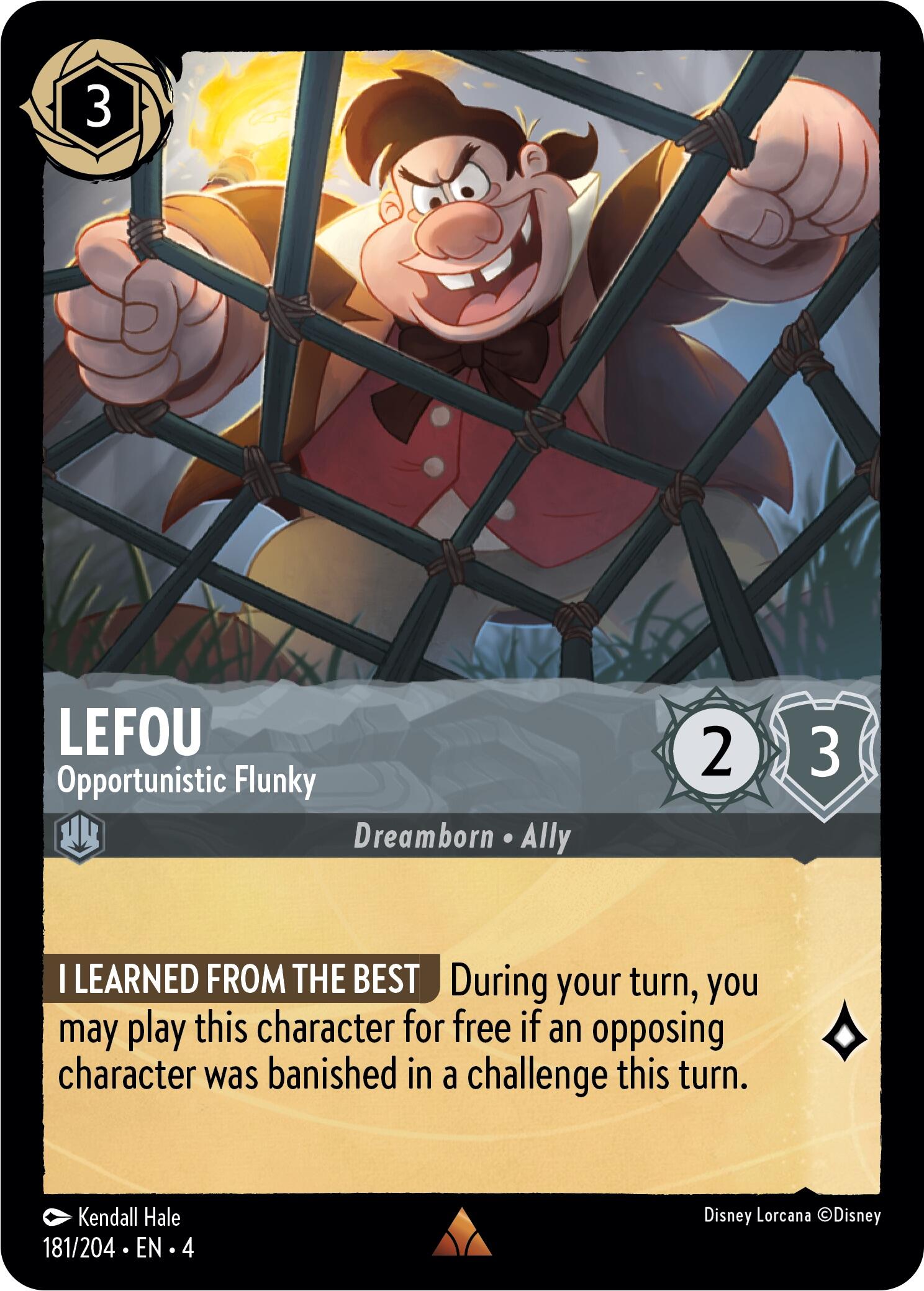 LeFou - Opportunistic Flunky (181/204) [Ursula's Return] | The Gaming-Verse