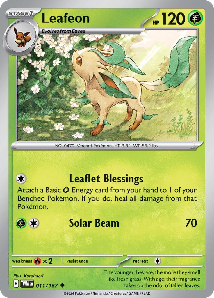 Leafeon (011/167) [Scarlet & Violet: Twilight Masquerade] | The Gaming-Verse