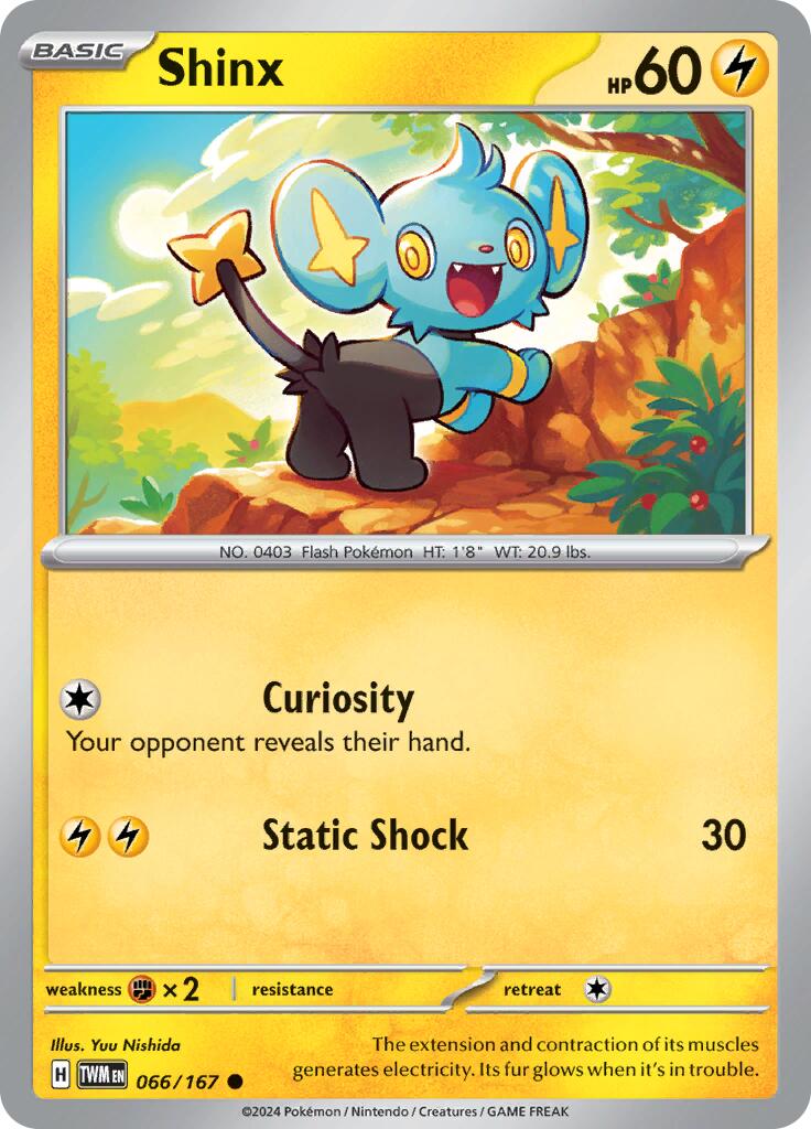 Shinx (066/167) [Scarlet & Violet: Twilight Masquerade] | The Gaming-Verse