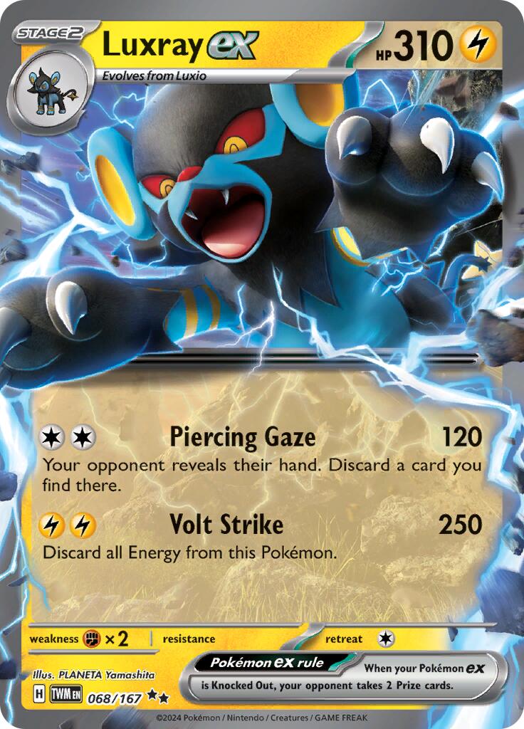 Luxray ex (068/167) [Scarlet & Violet: Twilight Masquerade] | The Gaming-Verse