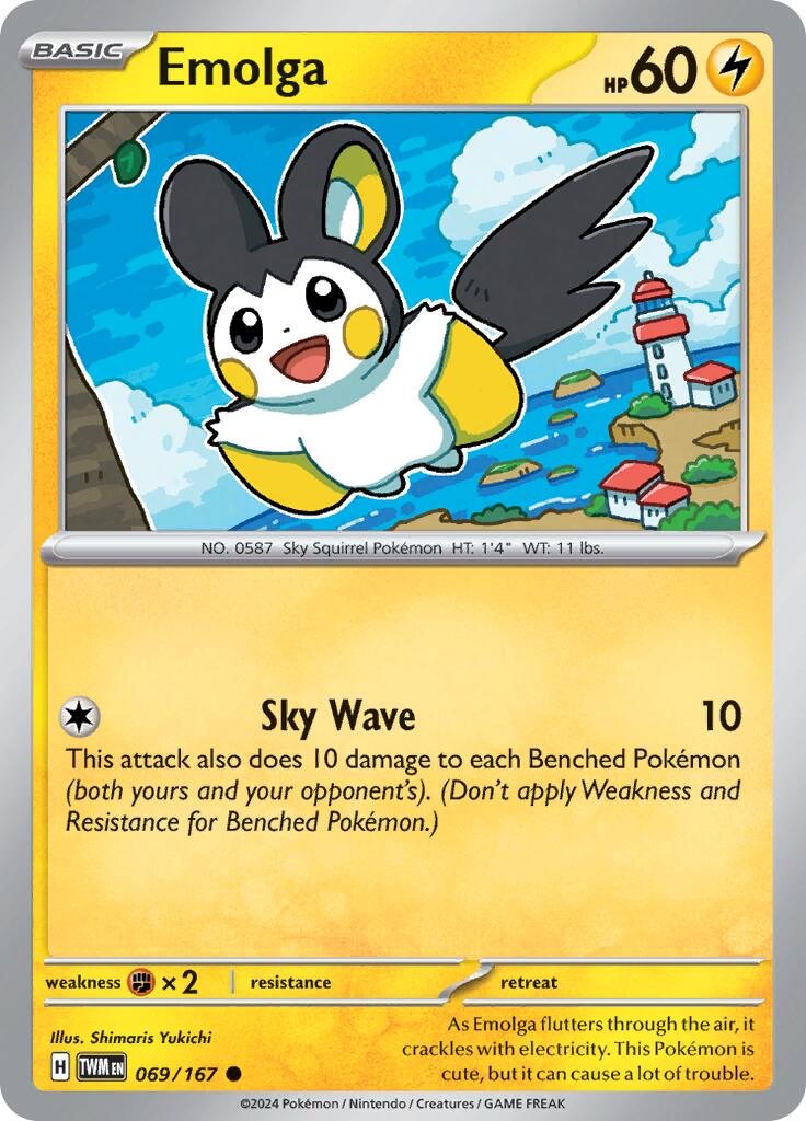 Emolga (069/167) [Scarlet & Violet: Twilight Masquerade] | The Gaming-Verse