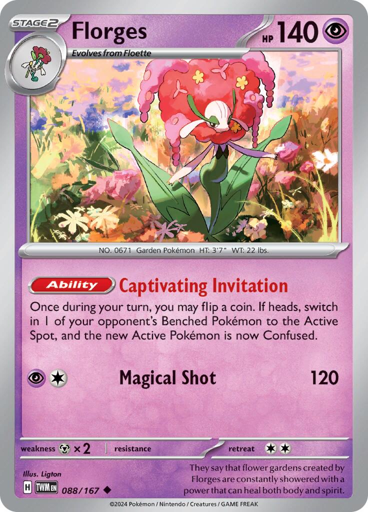 Florges (088/167) [Scarlet & Violet: Twilight Masquerade] | The Gaming-Verse