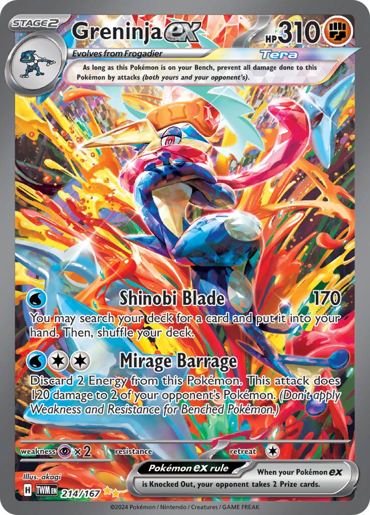 Greninja ex (214/167) [Scarlet & Violet: Twilight Masquerade] | The Gaming-Verse