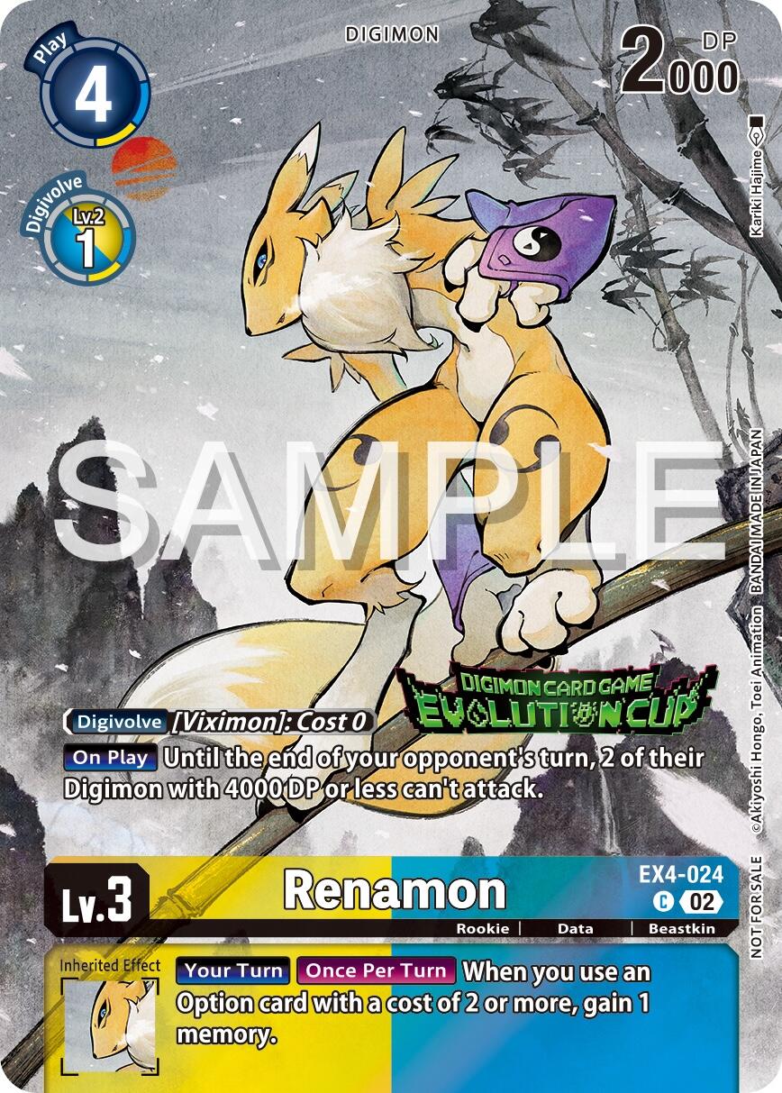 Renamon [EX4-024] (2024 Evolution Cup) [Alternative Being Booster Promos] | The Gaming-Verse