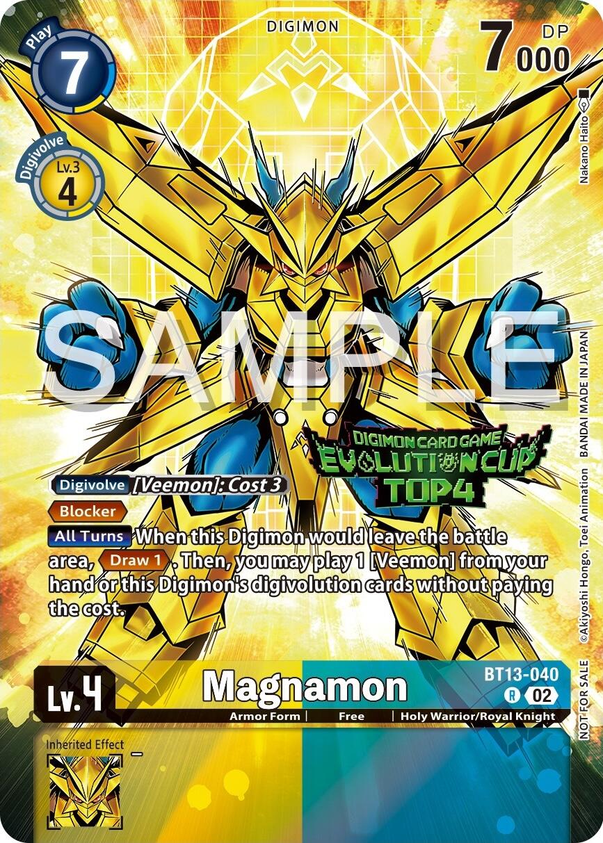 Magnamon [BT13-040] (2024 Evolution Cup Top 4) [Versus Royal Knights Booster Promos] | The Gaming-Verse