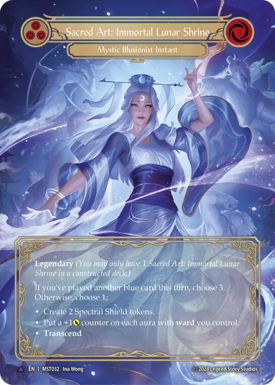 Sacred Art: Immortal Lunar Shrine // Inner Chi (Marvel) [MST032] (Part the Mistveil)  Cold Foil | The Gaming-Verse