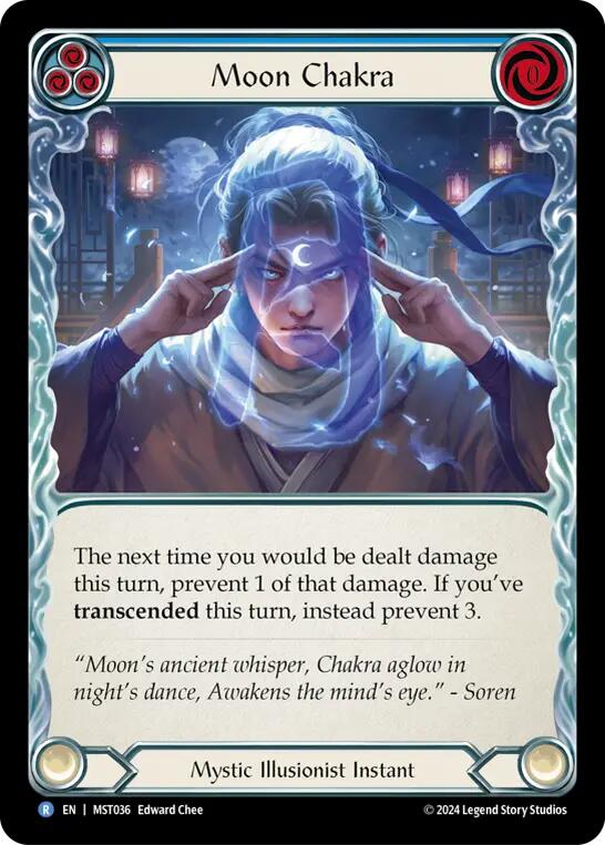 Moon Chakra (Blue) [MST036] (Part the Mistveil) | The Gaming-Verse