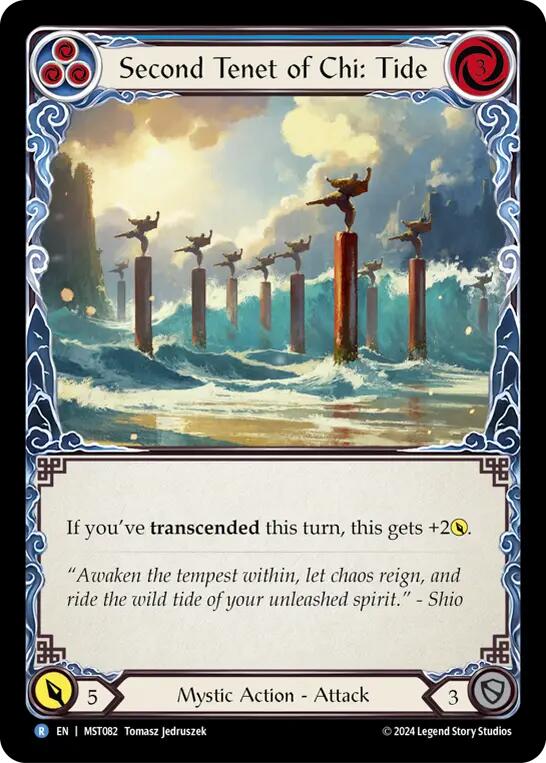 Second Tenet of Chi: Tide [MST082] (Part the Mistveil)  Rainbow Foil | The Gaming-Verse