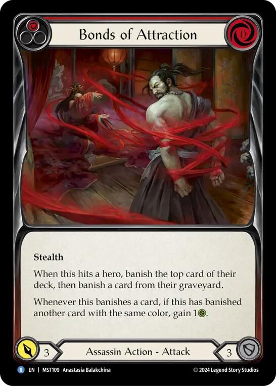 Bonds of Attraction (Red) [MST109] (Part the Mistveil)  Rainbow Foil | The Gaming-Verse