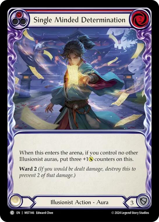 Single Minded Determination (Red) [MST146] (Part the Mistveil) | The Gaming-Verse