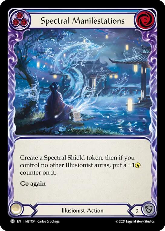 Spectral Manifestations (Blue) [MST154] (Part the Mistveil)  Rainbow Foil | The Gaming-Verse