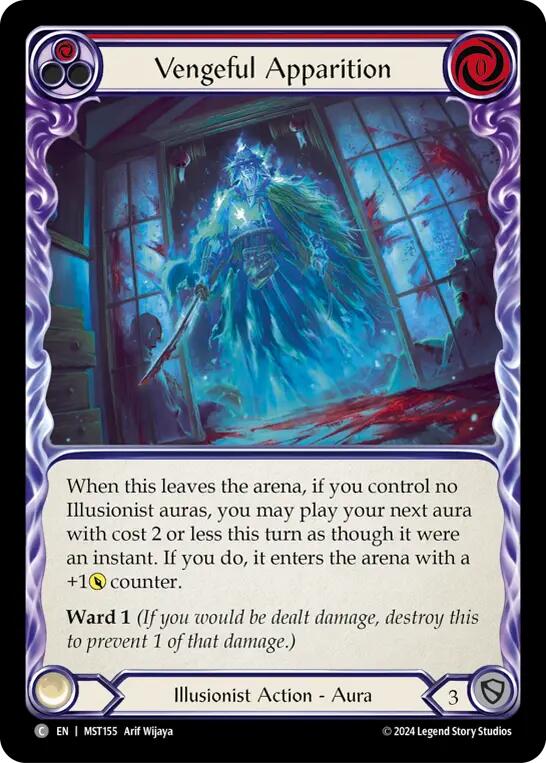 Vengeful Apparition (Red) [MST155] (Part the Mistveil)  Rainbow Foil | The Gaming-Verse