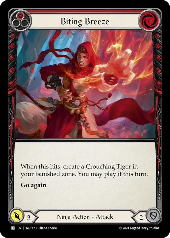 Biting Breeze (Red) [MST173] (Part the Mistveil) | The Gaming-Verse