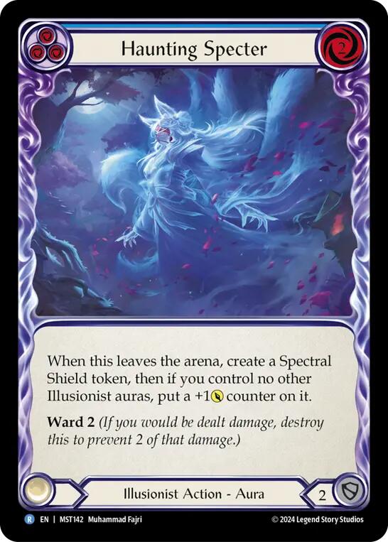 Haunting Specter (Blue) [MST142] (Part the Mistveil) | The Gaming-Verse