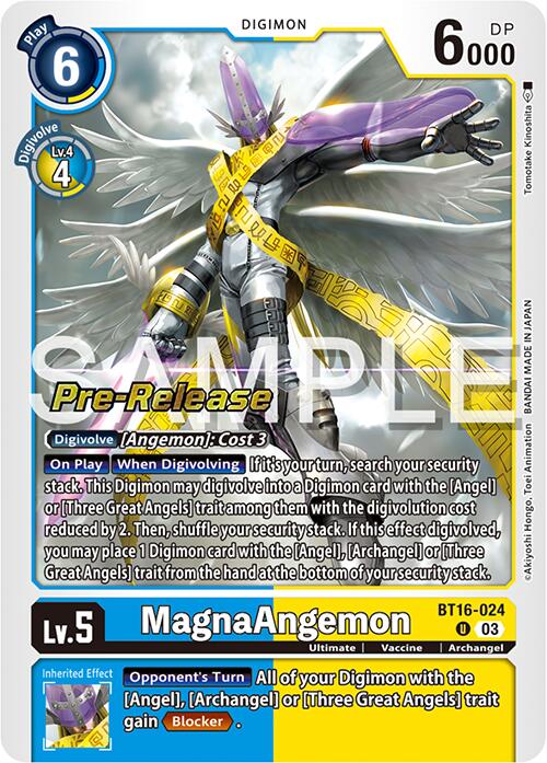 MagnaAngemon [BT16-024] [Beginning Observer Pre-Release Promos] | The Gaming-Verse