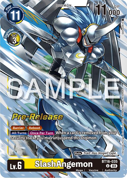 SlashAngemon [BT16-035] [Beginning Observer Pre-Release Promos] | The Gaming-Verse