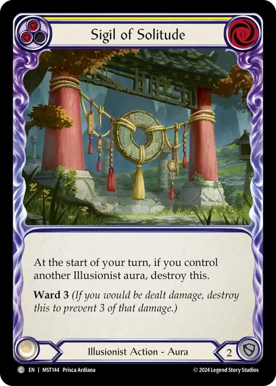 Sigil of Solitude (Yellow) [MST144] (Part the Mistveil) | The Gaming-Verse