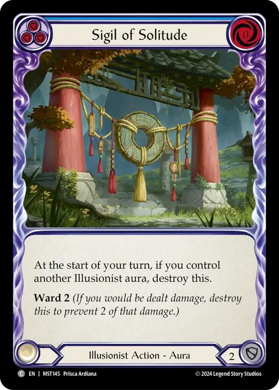 Sigil of Solitude (Blue) [MST145] (Part the Mistveil) | The Gaming-Verse