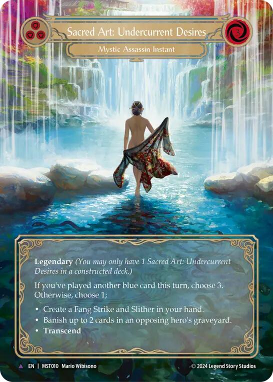 Sacred Art: Undercurrent Desires [MST010] (Part the Mistveil)  Cold Foil | The Gaming-Verse