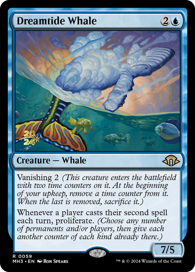 Dreamtide Whale [Modern Horizons 3 Prerelease Promos] | The Gaming-Verse