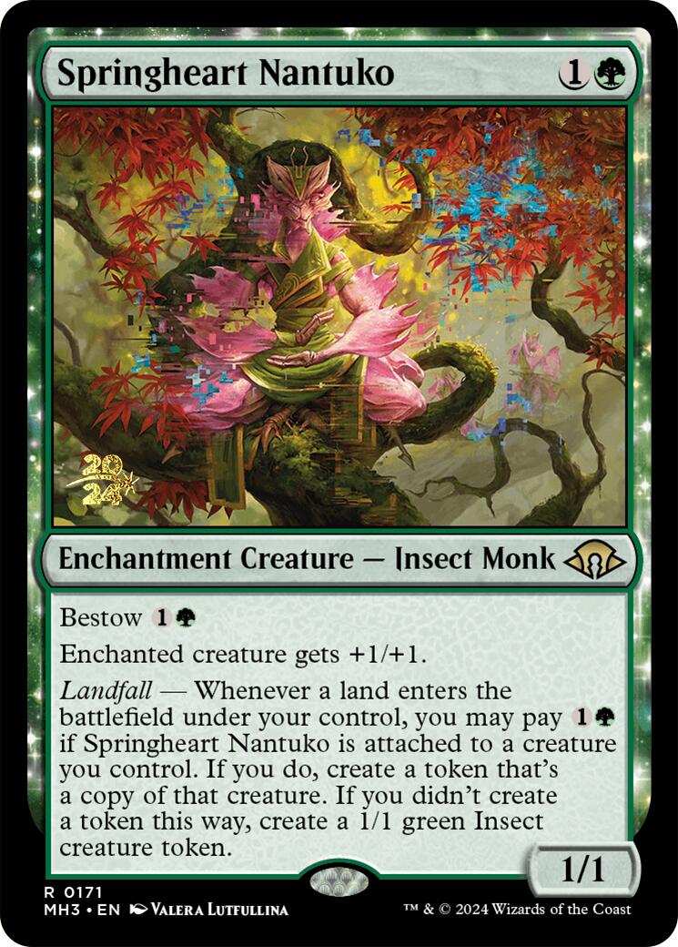 Springheart Nantuko [Modern Horizons 3 Prerelease Promos] | The Gaming-Verse