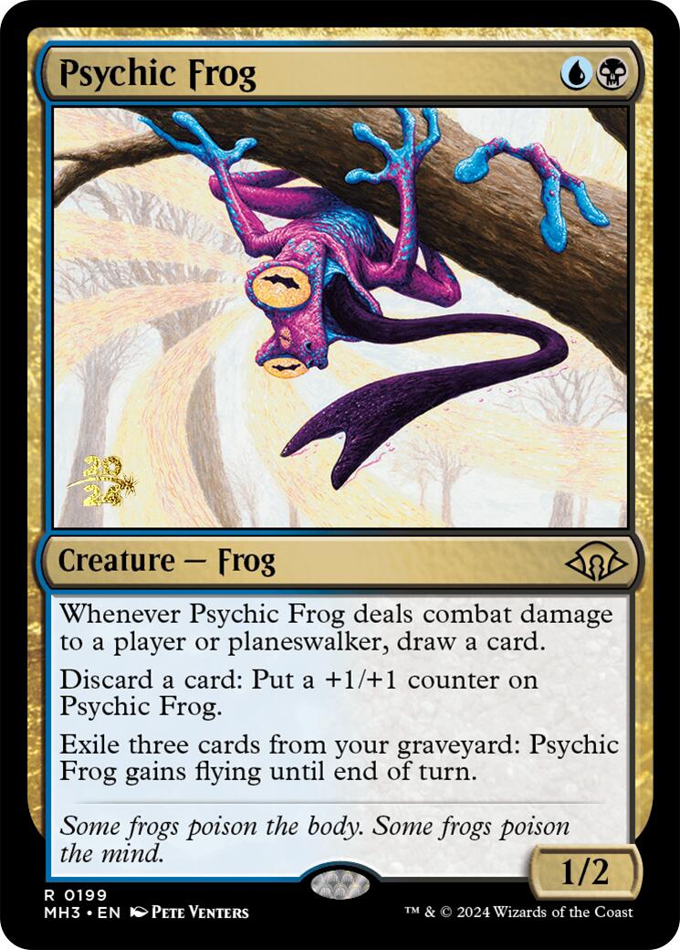 Psychic Frog [Modern Horizons 3 Prerelease Promos] | The Gaming-Verse