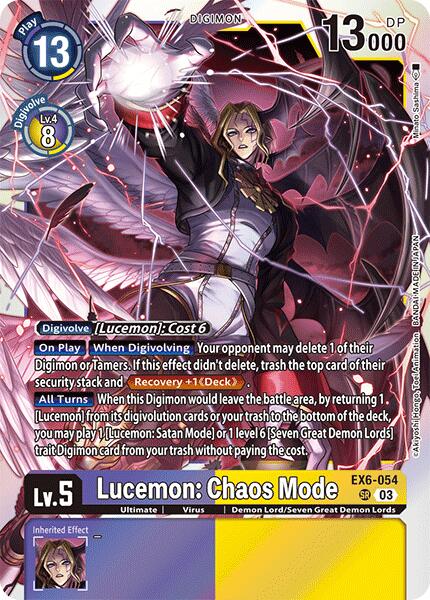 Lucemon: Chaos Mode [EX6-054] [Infernal Ascension] | The Gaming-Verse