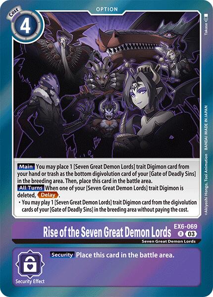 Rise of the Seven Great Demon Lords [EX6-069] [Infernal Ascension] | The Gaming-Verse