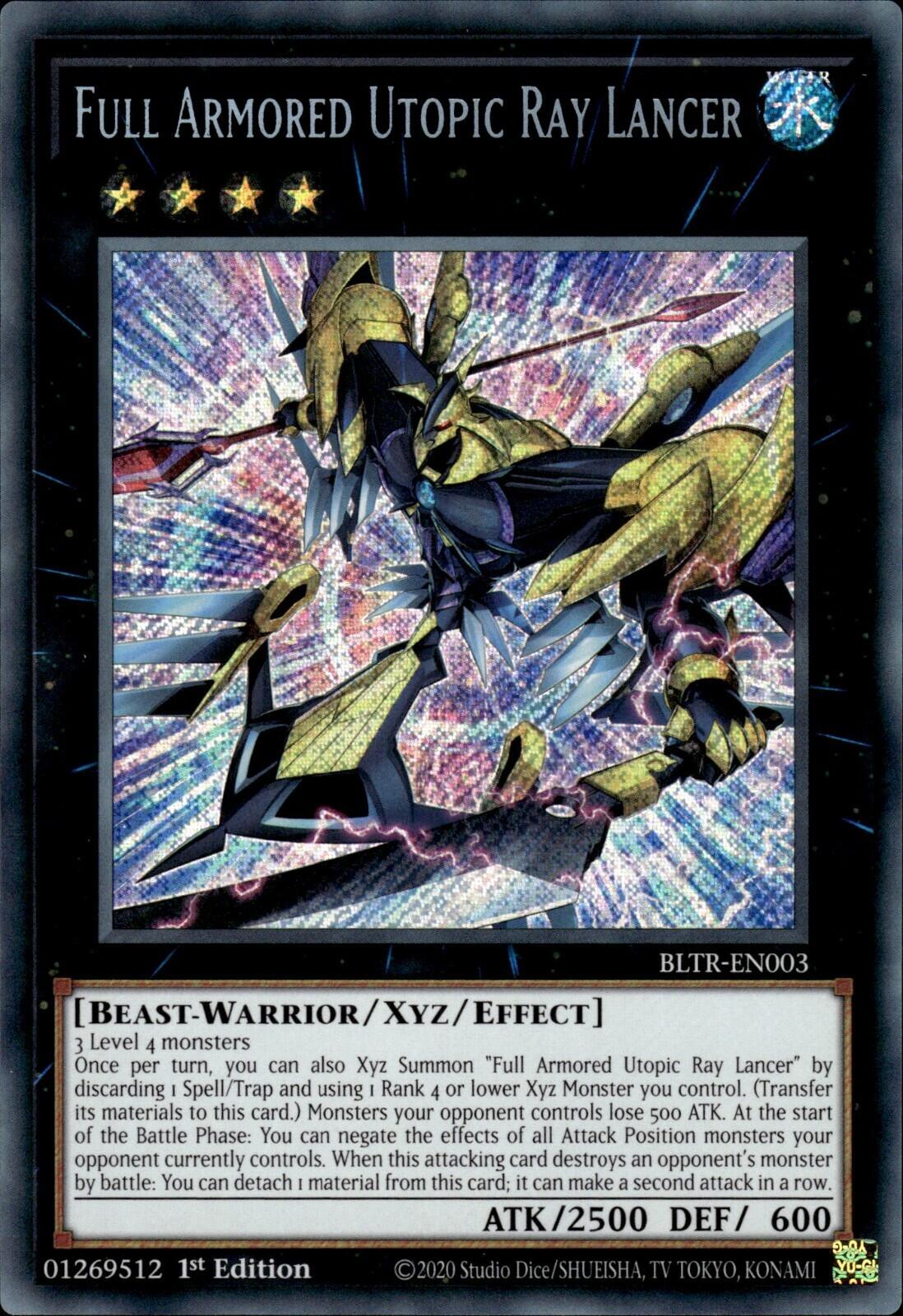 Full Armored Utopic Ray Lancer [BLTR-EN003] Secret Rare | The Gaming-Verse