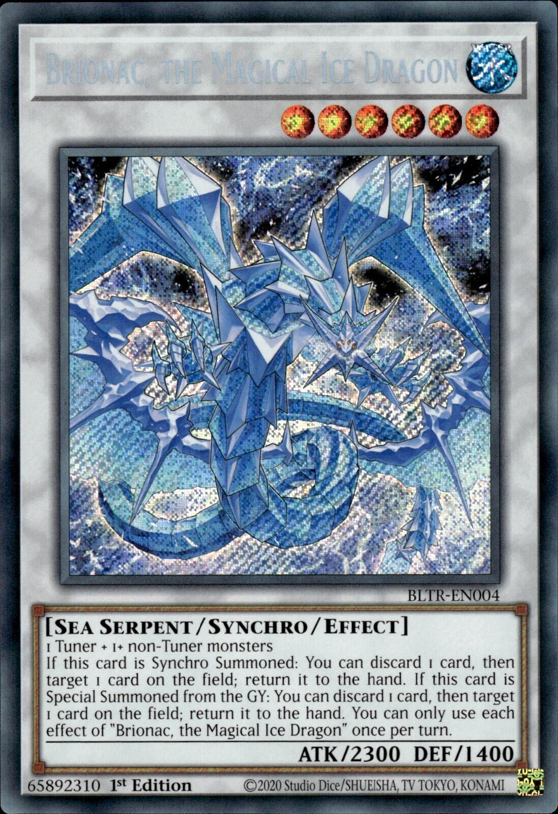 Brionac, the Magical Ice Dragon [BLTR-EN004] Secret Rare | The Gaming-Verse