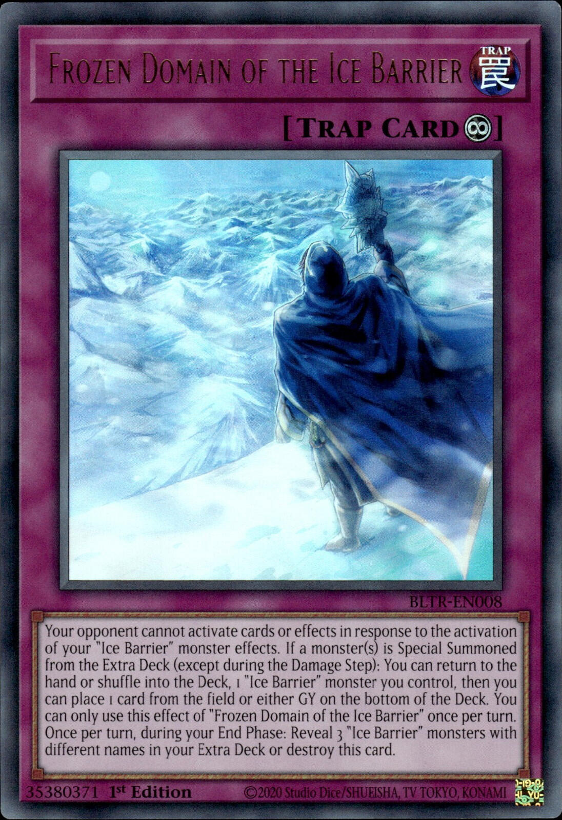 Frozen Domain of the Ice Barrier [BLTR-EN008] Ultra Rare | The Gaming-Verse