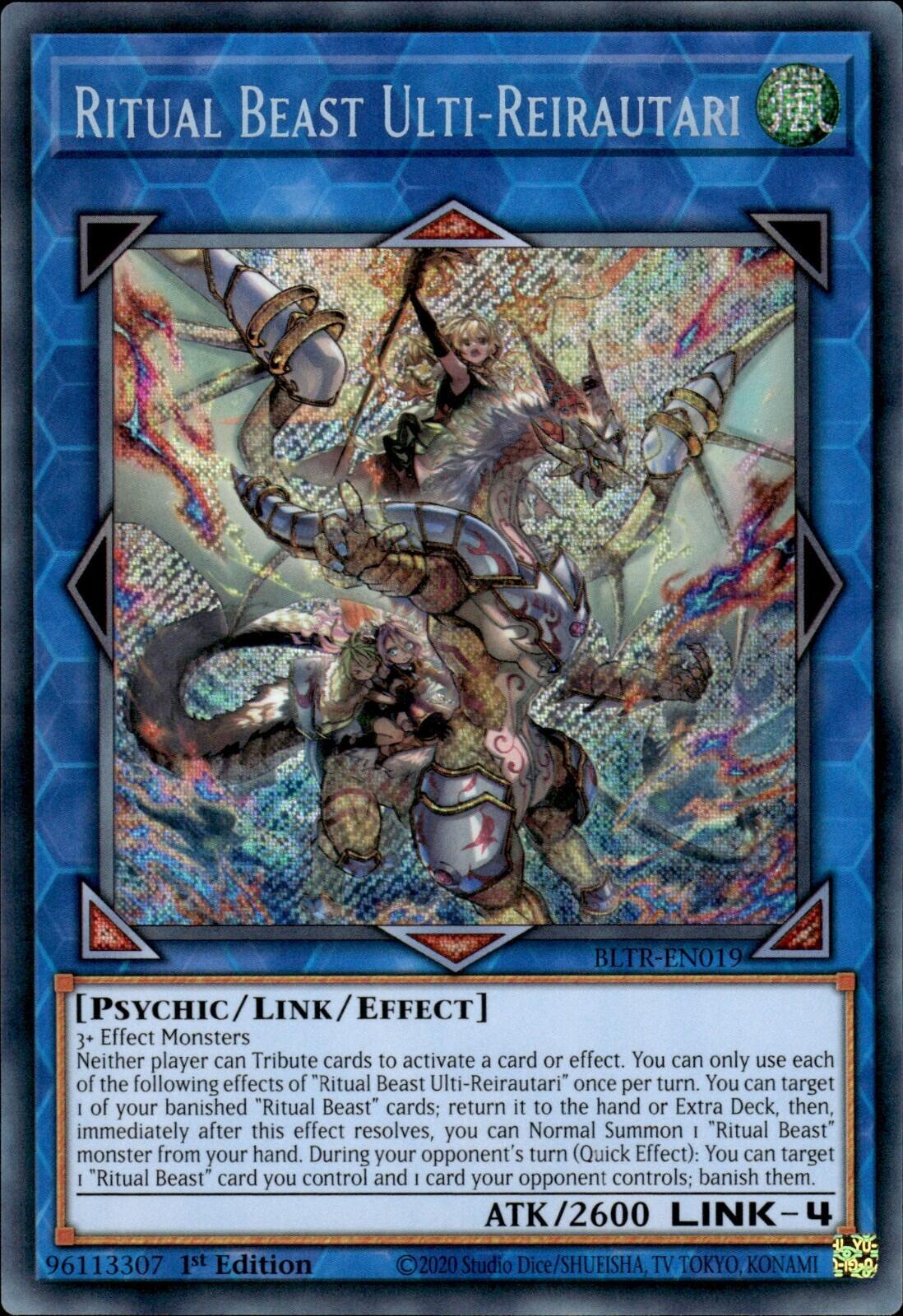 Ritual Beast Ulti-Reirautari [BLTR-EN019] Secret Rare | The Gaming-Verse