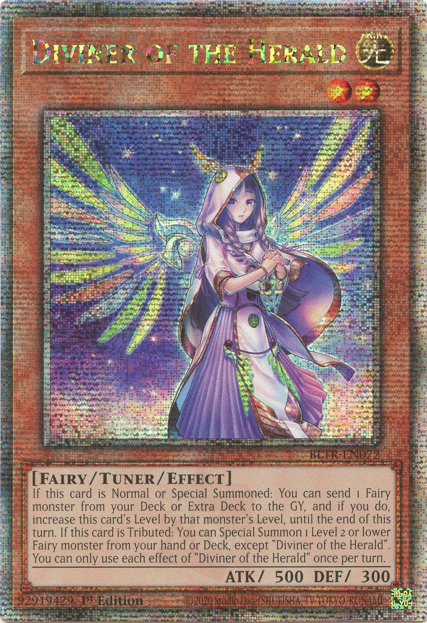 Diviner of the Herald (Quarter Century Secret Rare) [BLTR-EN072] Quarter Century Secret Rare | The Gaming-Verse