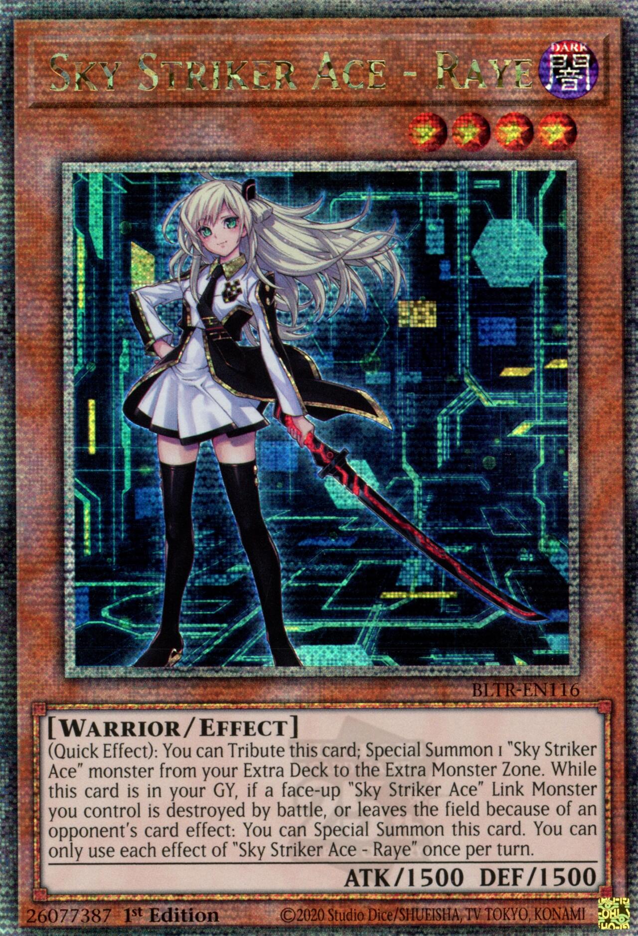 Sky Striker Ace - Raye (Quarter Century Secret Rare) [BLTR-EN116] Quarter Century Secret Rare | The Gaming-Verse