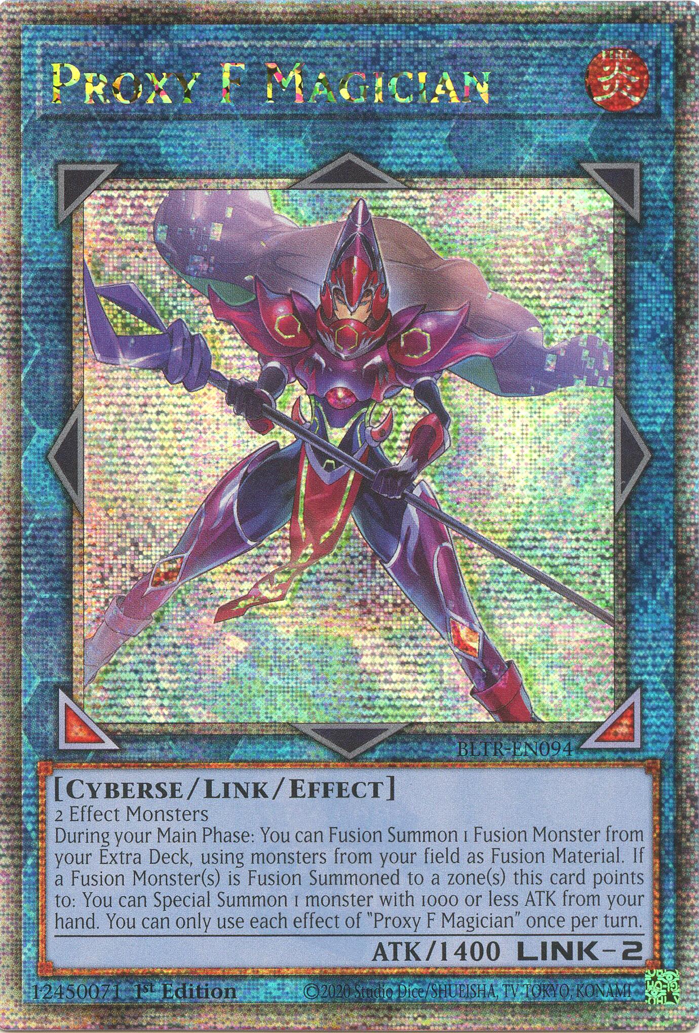 Proxy F Magician (Quarter Century Secret Rare) [BLTR-EN094] Quarter Century Secret Rare | The Gaming-Verse