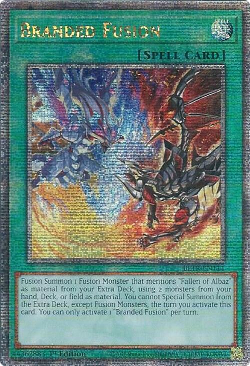 Branded Fusion (Quarter Century Secret Rare) [BLTR-EN111] Quarter Century Secret Rare | The Gaming-Verse