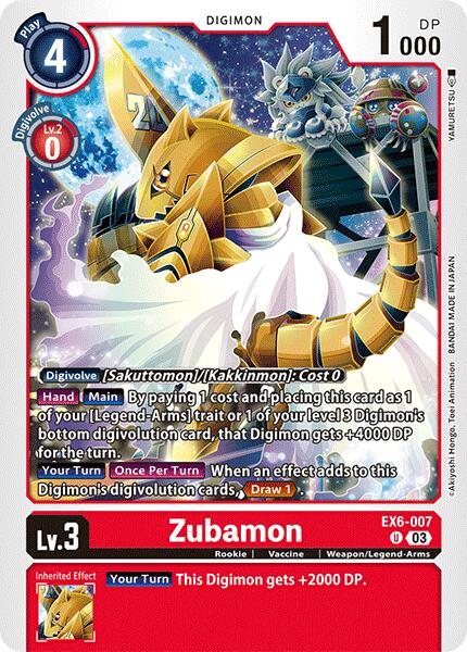 Zubamon [EX6-007] [Infernal Ascension] | The Gaming-Verse