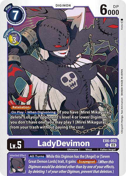 LadyDevimon [EX6-053] [Infernal Ascension] | The Gaming-Verse