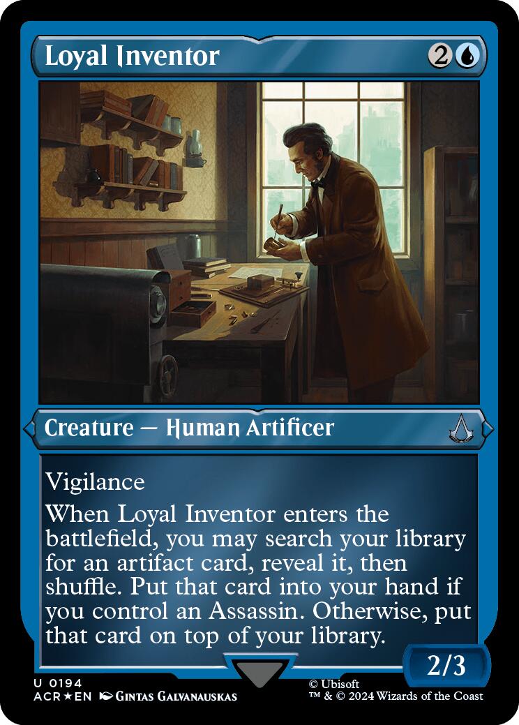 Loyal Inventor (Foil Etched) [Assassin's Creed] | The Gaming-Verse