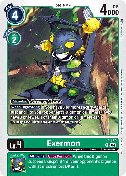 Exermon [P-150] (Store Tournament 2024 Jul. – Sep. Participation Pack) [Promotional Cards] | The Gaming-Verse