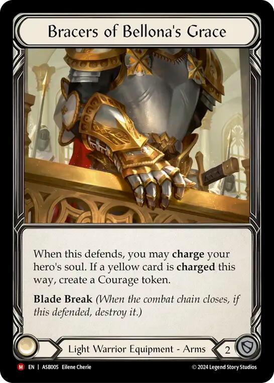 Bracers of Bellona's Grace [ASB005] (Armory Deck: Boltyn)  Rainbow Foil | The Gaming-Verse