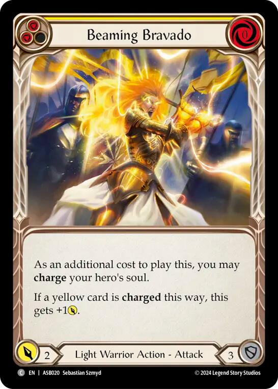 Beaming Bravado (Yellow) [ASB020] (Armory Deck: Boltyn) | The Gaming-Verse