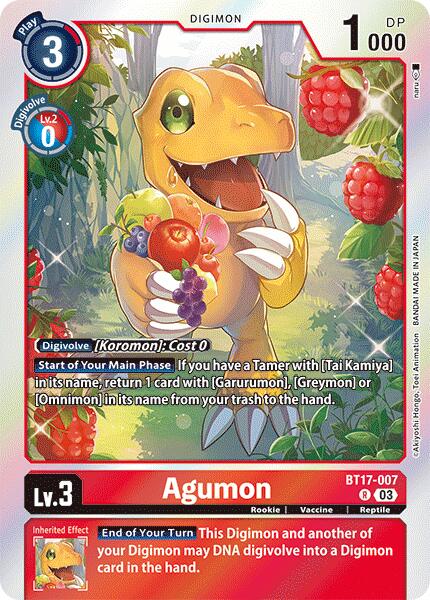 Agumon [BT17-007] [Secret Crisis] | The Gaming-Verse