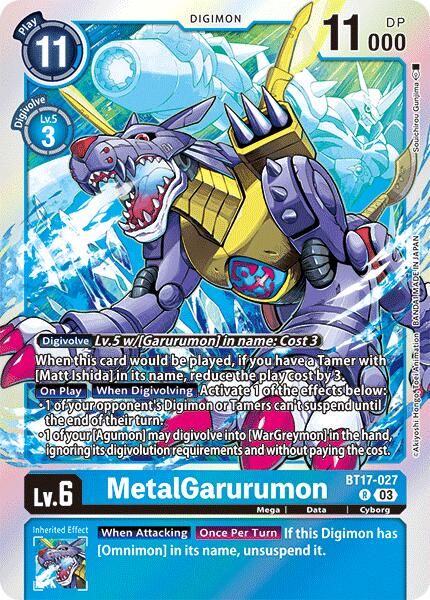 MetalGarurumon [BT17-027] [Secret Crisis] | The Gaming-Verse