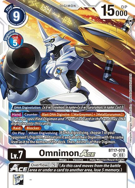 Omnimon ACE [BT17-078] [Secret Crisis] | The Gaming-Verse