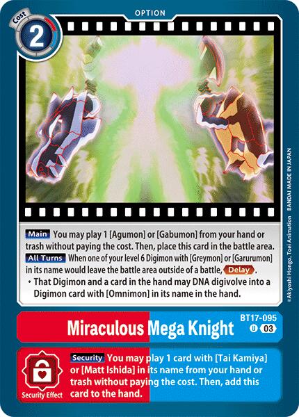 Miraculous Mega Knight [BT17-095] [Secret Crisis] | The Gaming-Verse