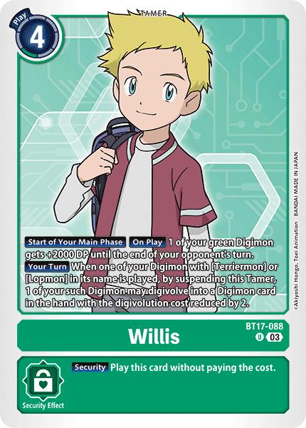 Willis [BT17-088] [Secret Crisis] | The Gaming-Verse