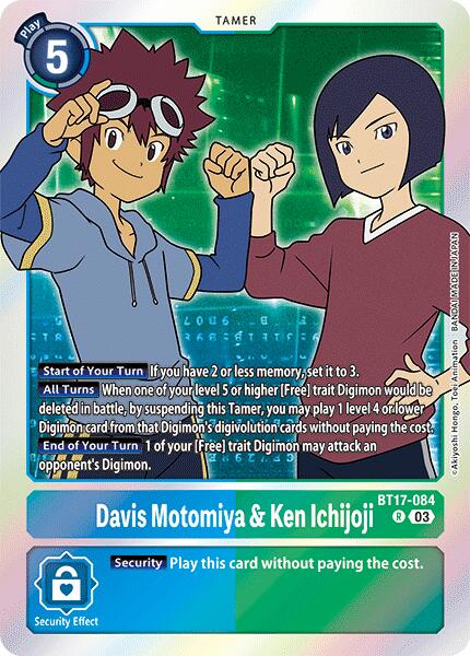 Davis Motomiya & Ken Ichijoji [BT17-084] [Secret Crisis] | The Gaming-Verse