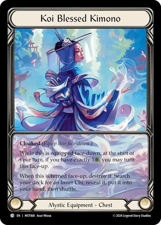 Koi Blessed Kimono (Extended Art) [MST068] (Part the Mistveil)  Cold Foil | The Gaming-Verse